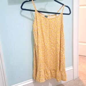 Yellow floral dress